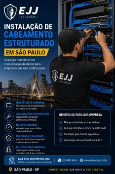 Instalação de Cabeamento Estruturado em São Paulo